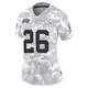 Women's Clyde Edwards-Helaire Kansas City Chiefs ＃26 Limited Arctic Camo 2024 Salute to Service Jersey