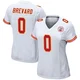 Women's Cole Brevard Kansas City Chiefs ＃0 Game White Jersey