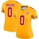 Women's Cole Brevard Kansas City Chiefs ＃0 Legend Gold Inverted Jersey