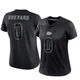 Women's Cole Brevard Kansas City Chiefs ＃0 Limited Black Reflective Jersey