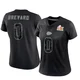 Women's Cole Brevard Kansas City Chiefs ＃0 Limited Black Reflective Super Bowl LIX Jersey