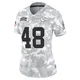 Women's Cole Christiansen Kansas City Chiefs ＃48 Limited Arctic Camo 2024 Salute to Service Jersey