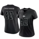 Women's Cole Christiansen Kansas City Chiefs ＃48 Limited Black Reflective Jersey