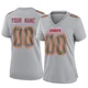 Women's Custom Kansas City Chiefs ＃00 Game Gray Atmosphere Fashion Jersey