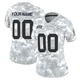 Women's Custom Kansas City Chiefs ＃00 Limited Arctic Camo 2024 Salute to Service Jersey