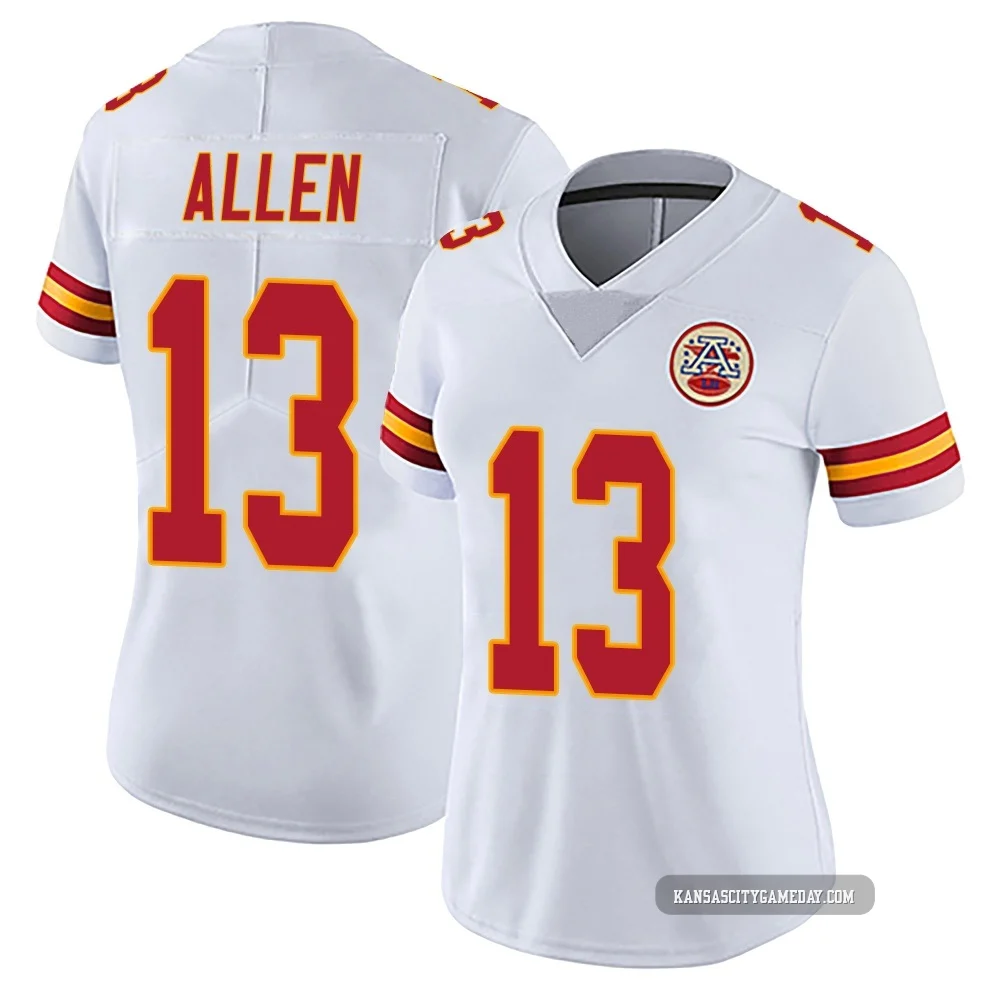 Women's Cyrus Allen Kansas City Chiefs ＃13 Limited White Vapor Untouchable Jersey