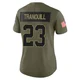 Women's Drue Tranquill Kansas City Chiefs ＃23 Limited Olive 2025 Salute to Service Jersey