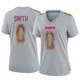 Women's EJ Smith Kansas City Chiefs ＃0 Game Gray Atmosphere Fashion Jersey