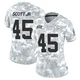 Women's Eric Scott Jr. Kansas City Chiefs ＃45 Limited Arctic Camo 2024 Salute to Service Jersey