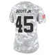 Women's Eric Scott Jr. Kansas City Chiefs ＃45 Limited Arctic Camo 2024 Salute to Service Jersey