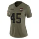 Women's Eric Scott Jr. Kansas City Chiefs ＃45 Limited Olive 2025 Salute to Service Jersey