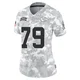 Women's Esa Pole Kansas City Chiefs ＃79 Limited Arctic Camo 2024 Salute to Service Jersey
