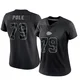 Women's Esa Pole Kansas City Chiefs ＃79 Limited Black Reflective Jersey