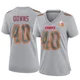 Women's Ethan Downs Kansas City Chiefs ＃40 Game Gray Atmosphere Fashion Super Bowl LIX Jersey