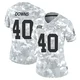 Women's Ethan Downs Kansas City Chiefs ＃40 Limited Arctic Camo 2024 Salute to Service Jersey