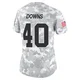 Women's Ethan Downs Kansas City Chiefs ＃40 Limited Arctic Camo 2024 Salute to Service Jersey