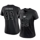 Women's Ethan Downs Kansas City Chiefs ＃40 Limited Black Reflective Jersey