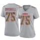 Women's Ethan Driskell Kansas City Chiefs ＃75 Game Gray Atmosphere Fashion Jersey