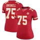 Women's Ethan Driskell Kansas City Chiefs ＃75 Legend Red Color Rush Jersey