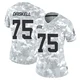 Women's Ethan Driskell Kansas City Chiefs ＃75 Limited Arctic Camo 2024 Salute to Service Jersey