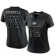 Women's Ethan Driskell Kansas City Chiefs ＃75 Limited Black Reflective Jersey