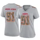 Women's Felix Anudike-Uzomah Kansas City Chiefs ＃91 Game Gray Atmosphere Fashion Jersey