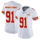 Women's Felix Anudike-Uzomah Kansas City Chiefs ＃91 Limited White Vapor Untouchable Super Bowl LIX Jersey