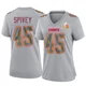 Women's Geor'Quarius Spivey Kansas City Chiefs ＃45 Game Gray Atmosphere Fashion Super Bowl LIX Jersey