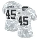 Women's Geor'Quarius Spivey Kansas City Chiefs ＃45 Limited Arctic Camo 2024 Salute to Service Jersey