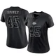 Women's Geor'Quarius Spivey Kansas City Chiefs ＃45 Limited Black Reflective Jersey
