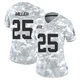 Women's Glendon Miller Kansas City Chiefs ＃25 Limited Arctic Camo 2024 Salute to Service Jersey