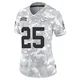 Women's Glendon Miller Kansas City Chiefs ＃25 Limited Arctic Camo 2024 Salute to Service Jersey