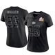 Women's Glendon Miller Kansas City Chiefs ＃25 Limited Black Reflective Super Bowl LIX Jersey