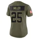 Women's Glendon Miller Kansas City Chiefs ＃25 Limited Olive 2025 Salute to Service Jersey