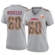 Women's Hunter Nourzad Kansas City Chiefs ＃60 Game Gray Atmosphere Fashion Super Bowl LIX Jersey