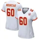 Women's Hunter Nourzad Kansas City Chiefs ＃60 Game White Jersey