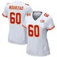 Women's Hunter Nourzad Kansas City Chiefs ＃60 Game White Super Bowl LIX Jersey