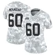 Women's Hunter Nourzad Kansas City Chiefs ＃60 Limited Arctic Camo 2024 Salute to Service Jersey