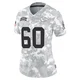 Women's Hunter Nourzad Kansas City Chiefs ＃60 Limited Arctic Camo 2024 Salute to Service Jersey