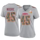Women's Isaiah Moore Kansas City Chiefs ＃45 Game Gray Atmosphere Fashion Super Bowl LIX Jersey