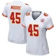 Women's Isaiah Moore Kansas City Chiefs ＃45 Game White Jersey