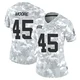 Women's Isaiah Moore Kansas City Chiefs ＃45 Limited Arctic Camo 2024 Salute to Service Jersey