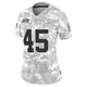 Women's Isaiah Moore Kansas City Chiefs ＃45 Limited Arctic Camo 2024 Salute to Service Jersey