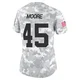 Women's Isaiah Moore Kansas City Chiefs ＃45 Limited Arctic Camo 2024 Salute to Service Jersey