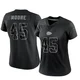 Women's Isaiah Moore Kansas City Chiefs ＃45 Limited Black Reflective Jersey