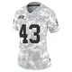 Women's Jack Cochrane Kansas City Chiefs ＃43 Limited Arctic Camo 2024 Salute to Service Jersey