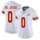 Women's Jacob De Jesus Kansas City Chiefs ＃0 Limited White Vapor Untouchable Super Bowl LIX Jersey