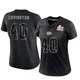 Women's Jacobe Covington Kansas City Chiefs ＃40 Limited Black Reflective Super Bowl LIX Jersey