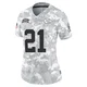 Women's Jaden Hicks Kansas City Chiefs ＃21 Limited Arctic Camo 2024 Salute to Service Jersey