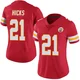 Women's Jaden Hicks Kansas City Chiefs ＃21 Limited Red Team Color Vapor Untouchable Jersey
